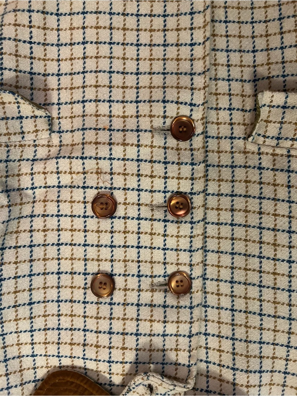 Vintage 50s/60s toddler plaid pea coat